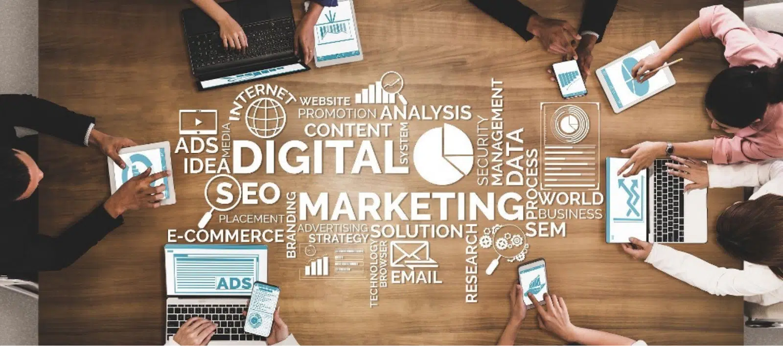 Enterprise Digital Marketing Illustration